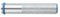 12 douilles a frapper femelle M8 x 80 mm zingué pour scellement chimique