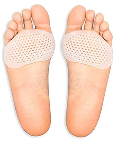 Breathable Metatarsal Pads, Gel Ball of Foot Pain Relief Cushions, Metatarsalgia & Morton’s Neuroma Support for Men and Wonen - 8 Pack..