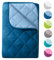 wometo Microfaser Sommer Steppbett Wende-Design 135x200 oekoTex - dunkelblau und blau Kochfest 95° Sommerbettdecke Leichtsteppbett für Camping und heiße Tage I ohne Bezug verwendbar I farbig & bunt