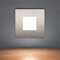 max K O M F O R T 6er SET LED Treppenbeleuchtung 230V warmweiß 0,5W ECKIG Aluminium Treppenleuchte Wand Einbauleuchte Einbaustrahler Treppenlicht Flurleuchte 6103S