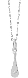 TALISMAN JEWELLERY Colgante de Plata de Ley 925 Rodiada, 15 mm