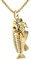 Halskette Gold Weltkugel Kette AnhäNger KettenläNge Goldkette Ankerkette Sterling Silber Herz KöNigskette Schlangenkette Silberkette (Gold)
