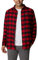 Columbia Men's Cornell Woods Long Sleeve Flannel Shirt Button, Mountain Red Buffalo Check, XL