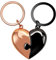 PREMIUM Schlüsselanhänger Puzzle Herz Pärchen für deinen Lieblingsmensch I Liebespuzzle Keychain mit Gravur für Paare I Ich liebe dich Partner Schlüsselringe als Geschenk am Schlüsselband