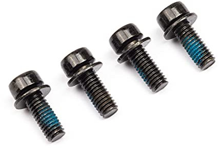 ZALOPA Tornillos para pinza de freno de disco de bicicleta, M6 x 16 mm, tornillos hexagonales para Scoket, accesorios de acero de 10,8 niveles con kit de reparación de pernos espaciadores, herramienta