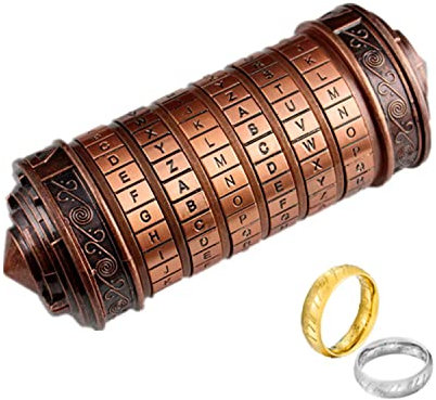 Cryptex Puzzleboxen, Da Vinci Code Mini-Cryptex-Schloss mit versteckten Fächern für Jahrestag, Valentinstag, geheimnisvolle Geburtstagsgeschenke für Familie und Freunde