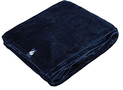 HEAT HOLDERS - Extra Soft Winter Warm 1.7 TOG Large Luxury Thermal Fleece Throw Blanket - 180 x 200 cm (One Size, Navy)