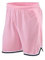 Shorts de Sport Homme Shorts de Basket Sechage Rapide Running Shorts Sport Pantalon Court avec Poches Zippées Rose M