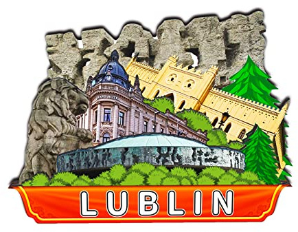 Lublin Poland Fridge Magnet 3D Classic Wooden Refrigerator Magnets Landmark Handmade Craft Travel Souvenir Gift Collection Decoration -926