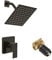 Heable Duscharmatur Set Öl Rubbed Bronze, Badezimmer Regendusche System mit Edelstahl Regendusche Kopf, Einzelfunktion Duschverkleidung Kit mit rauem Ventil