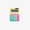 Blister Calculatrice 12 Chiffres Sunset Jaune - Rose MILAN®