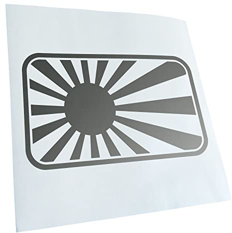- Autocollant pour voiture - Drapeau de guerre japonais - Autocollant pour voiture, ordinateur portable, vélo, camion, moto multicolore JDM Decal Racing