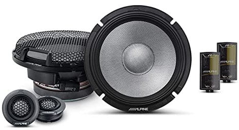 Alpine R-Series R2-S65C 6-1/2 2-Way Component Speakers with 300 Watt Peak Power