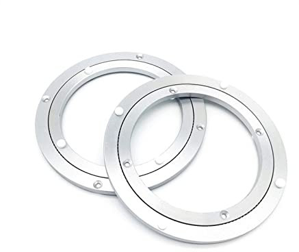 ZQKJLH Drehtellerlager aus Aluminiumlegierung Hochleistungslagertisch Drehteller Hardware Runder Drehteller für Restaurant Esstisch Kuchendekoration TV Monitorständer (Size : 30cm/12inch)
