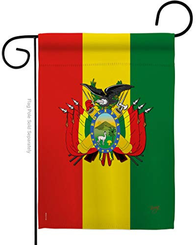 Bandera de jardín Bolivia 32 x 48 cm