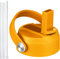 Strohhalm-Deckel für Hydro Flask Weithalswasserflaschen, Deckel mit Strohhalm, kompatibel mit Hydro Flask 32 40 Unzen, Ersatzkappe mit breiter Öffnung, Strohhalme, Klappdeckel, Flex-Griff (Seestern)