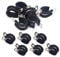 BESTYCHAO 12 clip a P rivestite in gomma da 16 mm, morsetti per tubi in acciaio inox da 1,5 cm, morsetti ad anello per cablaggio e montaggio automobilistici, industriali, barche