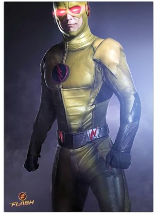 Displate Offiziell DC Comics MetallPoster Magnetische Befestigung Inklusive Lizenziert Bilder Hochwertiges Poster Flash TV Series - Reverse Flash 67.5 cm x 48 cm