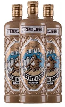 Crema de Licor Anís del Mono 70 cl (Caja de 3 Botellas de 70 cl)