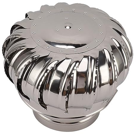 Jeffergarden Rotierender Schornstein-Ventilator-Stopper, Wirksamer Anti-Zug-Edelstahl, Drehbarer Schornstein-Stopper für Zuhause (Verdickter Typ 150)