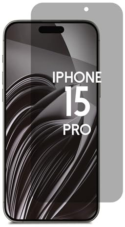 ANBAC Blue Light Blocking Privacy Screen Protector for Apple iPhone 15Pro - Tempered Glass 6.1 with Alignment Tool Kit [1 Pack] - Cell Phone Blackout Tinted Private Screen Protector /
