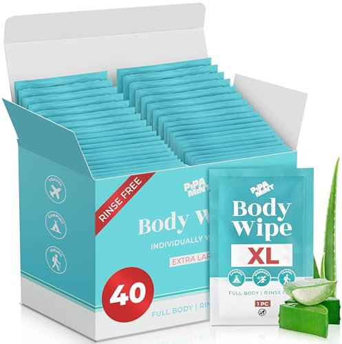 PIPA MINT 40 Individually Wrapped Body Towels