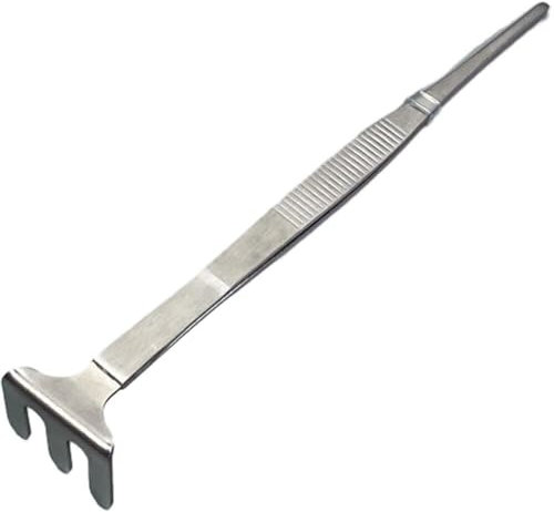 Luxylei 2-in-1-bonsai-werkzeug, Edelstahl, Wurzelrechen, Pinzette, Gartenwerkzeug Für Garten-Bonsai-pflanzgefäß