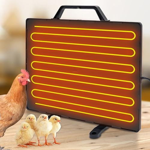 IINCOOY Hühnerstallheizung, 140 W, Kultur-Heizplatte Hühnerheizung for Küken Hühner Hunde Katzen Und Andere Haustiere Elektrische Heizplatte