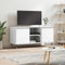 TJROO Mobile Porta TV Bianco 104x35x50cm Legno Multistrato y Ferro Mobiletto TV Consolle TV Mensola Sotto TV Mobile Televisione Mobile Basso con Ante Mobile TV Vetrina Mobile con Ante
