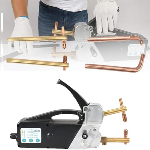 Generic Spot Welder Machine with Replaceable Electrode Arms - Portable Handheld Welding Tip Gun, Professional Electric 220 Volt