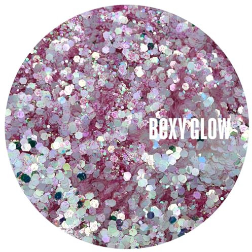 Bexy Glow Colour Acrylic Powders Pink Paradise | Paradise Acrylic Nail Collection | Professional Acrylic Nail Powder | Glitter Acrylic Nail Powder | Pink Acrylic Nail Powder | 20g