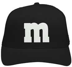 Alsino M und M Cap - Mesh Trucker Cap MM - Gruppen Kostüm Karneval Kappe Damen Herren - Fasching Verkleidung Cappy - Party Accessoire JGA