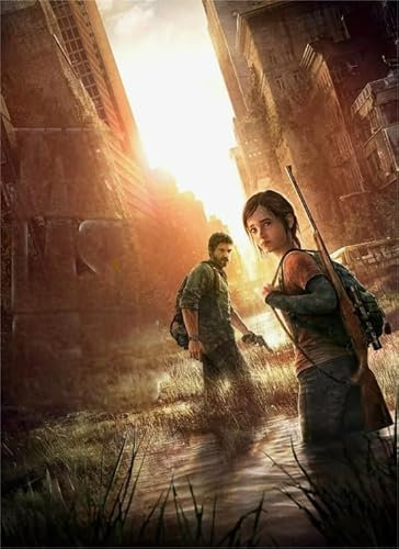 Schwagebo 1000 Piece Wooden The Last and Poster of Us Horror Film for Adults Family Educational Toys Xy166Wk