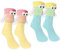 LunarCharm 2 Paar Magnetische Socken mit Händen Geburtstag Hand in Hand Socken mit Magnetarmen Lustige Geschenke für Frauen Männer Freunde Familie Partner Paar (grün und gelb)
