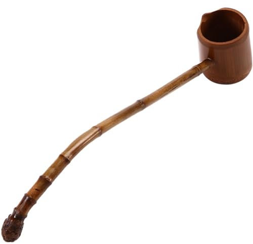 Hrippy Louche À en Bambou À Long Manche, Cuillère De Cuisine Japonaise, Cuillère À Domestique, Accessoires De Cérémonie De Thé pour Salle De Bain, Sauna