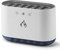 900ml Ultrasonic Cool Mist Humidifier with 7-Color LED Lights, Bluetooth Speaker, 6 Nozzles, Quiet Air Humidifier for Bedroom, Home, Office, Auto-Off Safety, USB Powered, White