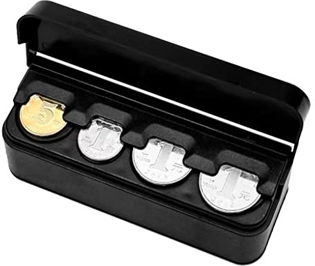 Ldabrye Porte-monnaie portable pour la plupart des voitures, camions, accessoires, porte-monnaie, porte-monnaie, porte-monnaie, noir robuste
