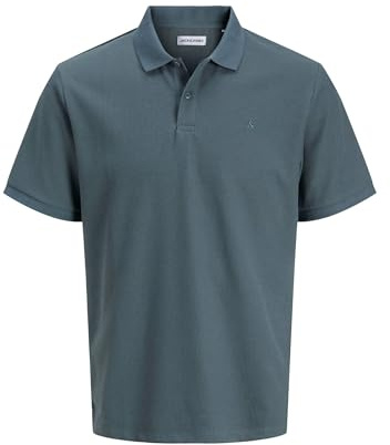 JACK & JONES Mens Jjeaustin Polo SS Noos, Stormy Weather, XXL UK