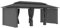 Küchenzelt Pergola Weidezelt Vorzelt - Pavillon mit Vorhängen 600x298x270 cm Anthrazit für Festival Camping Party Terrasse