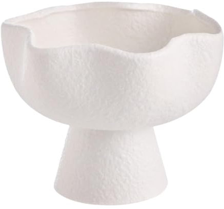 LOVIVER Frutero de Base Alta, Plato para Aperitivos, vajilla Moderna Multiusos, Plato para Servir para Regalo, inauguración de la casa, Comedor,