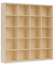 RUSTIC ROOTS Monster Truck Display Shelf - Wooden Wall Mount for Hot Wheels and Compatible with Monster Jam Trucks, Case for 20 Trucks