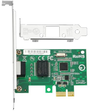 SAPGRC PCIe Network Card, 1Gb Ethernet Network Adapter, PCI Express X1, 10/100/1000Mbps RJ45 LAN Adapter Converter, with Intel I210 Chip for Windows/Windows Server/Linux