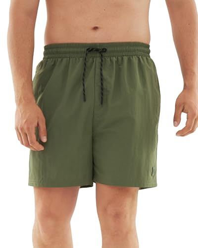 Johnny Urban Badehose Herren - Jay - Badeshorts mit Innenhose - Schwimmshorts für Männer - Boardshorts mit Meshfutter - Elastischer Bund mit Kordelzug - Einfarbig