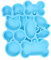 Angoily Hundeknochenschlüsselkettenform Schlüsselanhänger Diy-hundehalsband-set Hundemarke Hund Namensschild Hundeknochen-diy-zubehör Harzform Selber Machen Hundezauber Blau Kieselgel