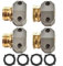 SMZhomeone 4Pcs Giardino Tubo Riparazione Connettori Metallo Alluminio Zinco Filettatura Raccordi 3/4 5/8 Pollice Con Morsetti Distanziale Cinghia