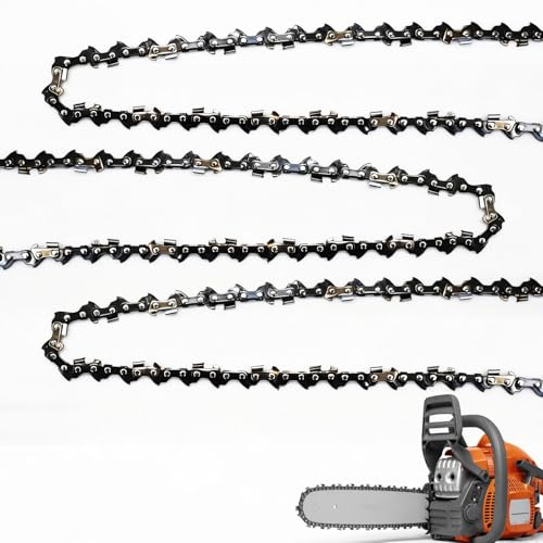 3 catene per motosega da 16 pollici, 40 cm, 66 maglie, maglie da 1,3 mm, mini catene di ricambio per motosega Husqvarn (16 66DL 3/8LP 136)