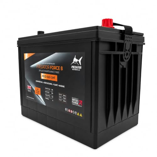 Predator Batteries 12V 105Ah Commercial Starting Battery YBX3663 | 700A CCA | Lead Acid | Fits 663 | Lorry Van Tractor Agricultural Vehicles