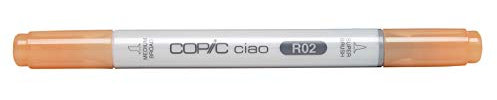 COPIC Ciao Marker Typ R - 02, Rose Salmon, vielseitiger Layoutmarker, mit einer mittelbreiten und einer Brush-Spitze