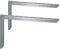 DIY Element System Wandkonsole Heavy – belastbare Metall-Konsole optimal geeignet für das Lagern hoher Gewichte, für Wandregale – 250 x 400 mm, verzinkt, 2 Stück