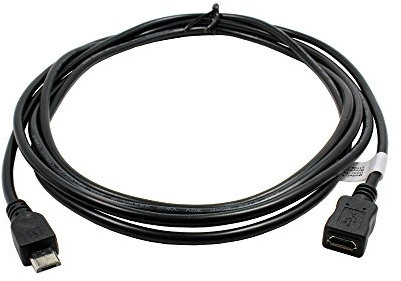 P4A Rallonge Micro USB 2,0m pour Yezz Andy 5M LTE, Micro-USB 5pin